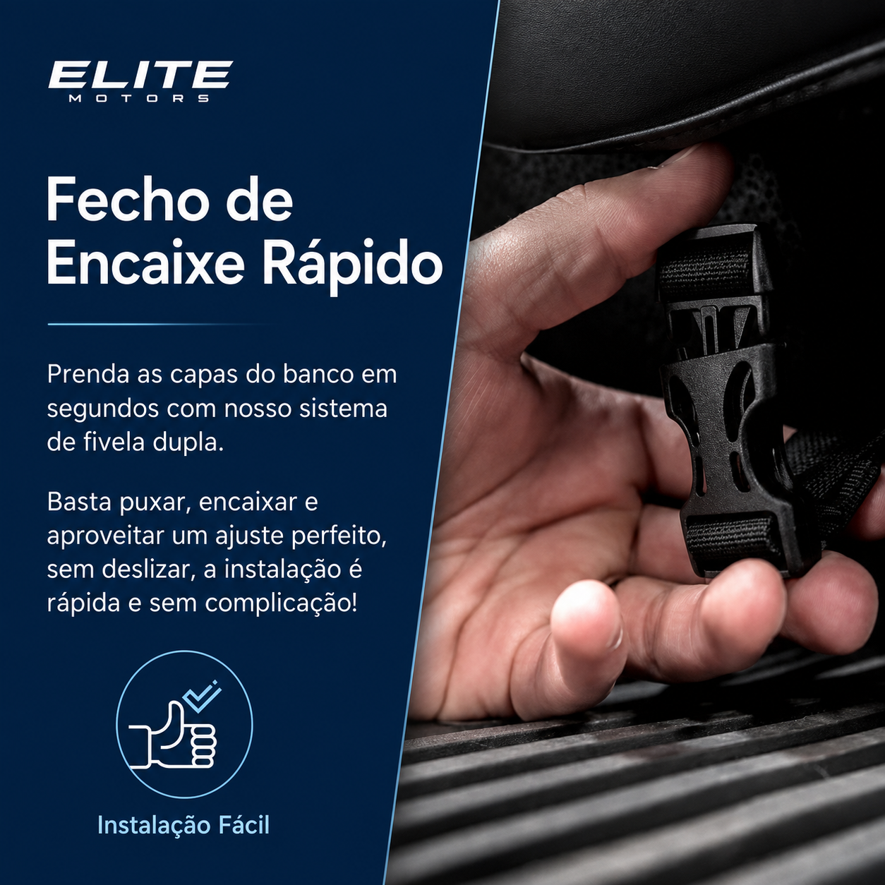 Fecho de encaixe rapido